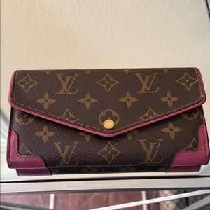 Louis Vuitton Monogram Portefeuille Sarah Retiro long wallet